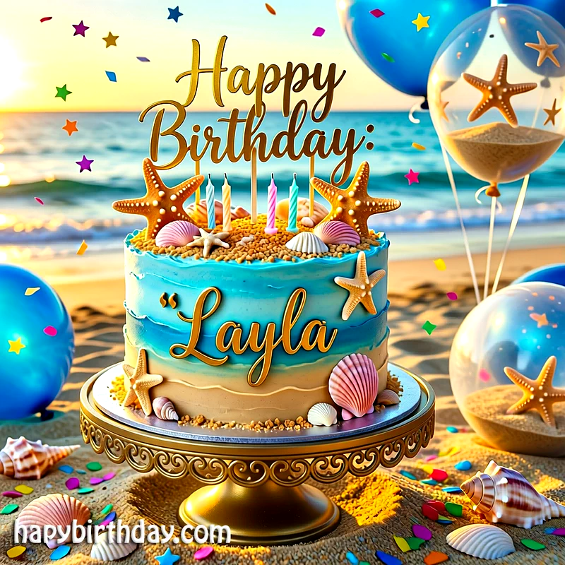 Download layla Birthday Cake Image HD - Free layla Cake Photo