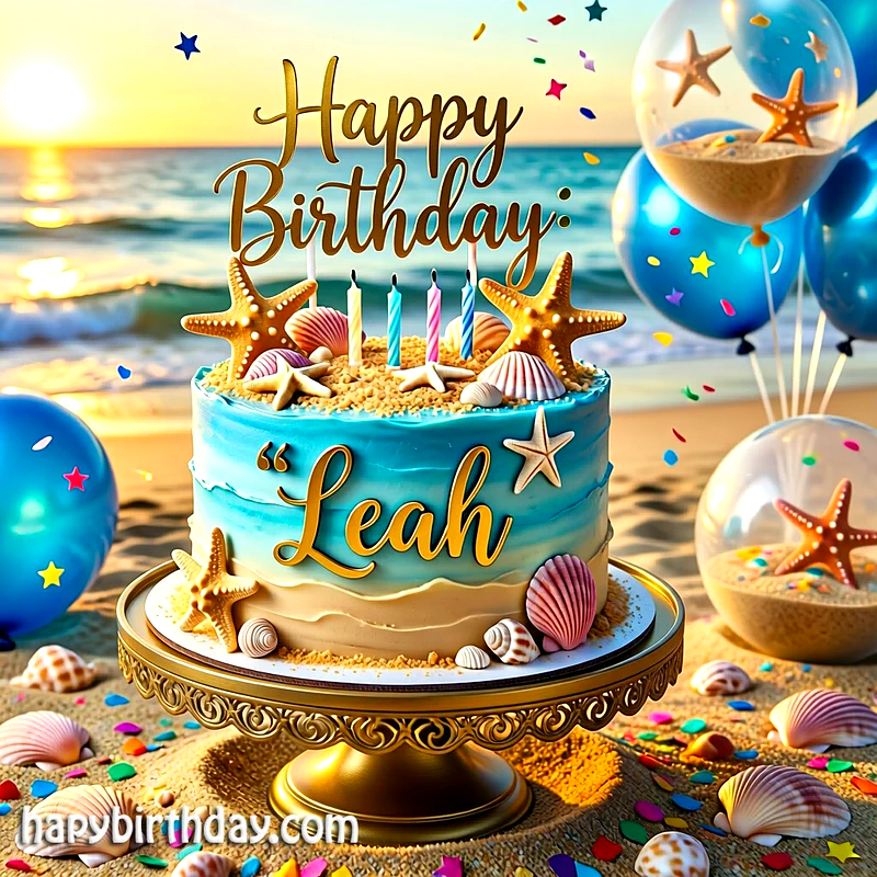Download leah Birthday Cake Image HD - Free leah Cake Photo