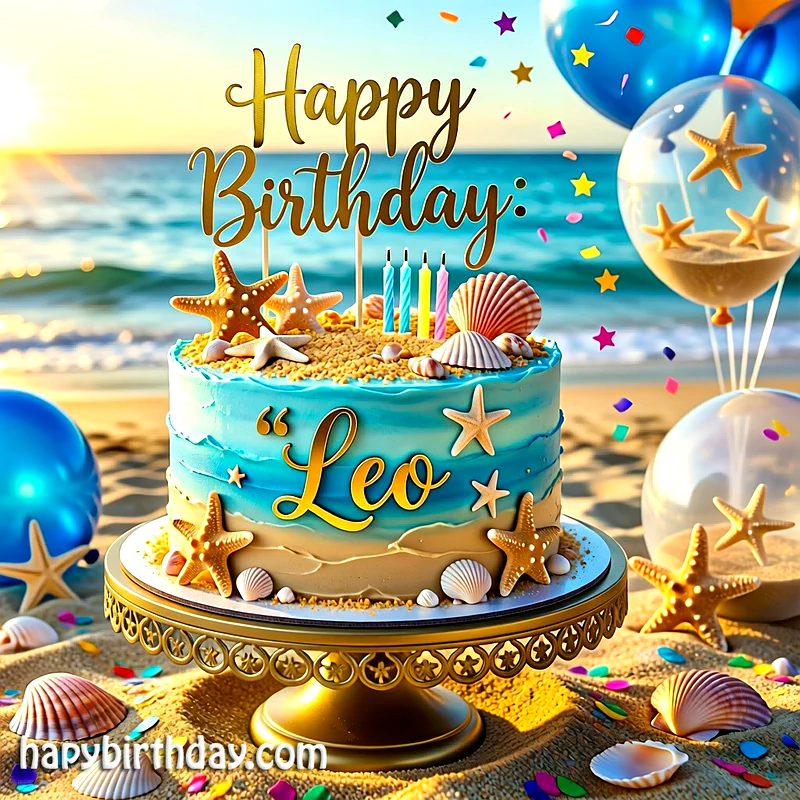 Download leo Birthday Cake Image HD - Free leo Cake Photo