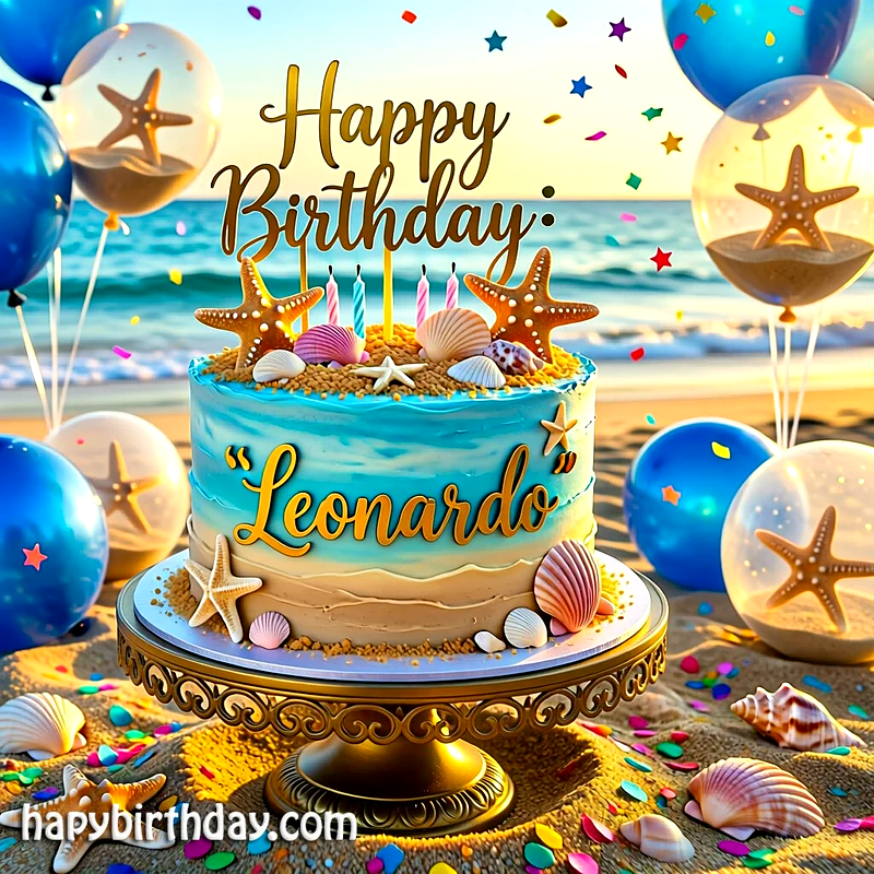 Download leonardo Birthday Cake Image HD - Free leonardo Cake Photo