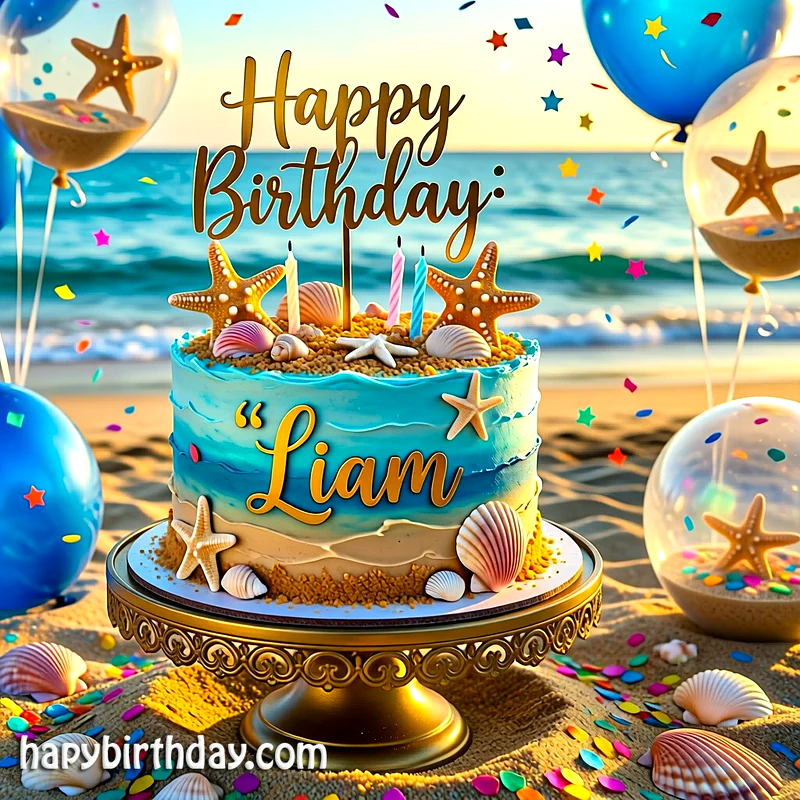 Download liam Birthday Cake Image HD - Free liam Cake Photo