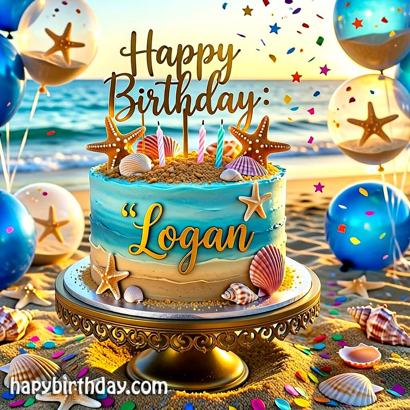 Download logan Birthday Cake Image HD - Free logan Cake Photo
