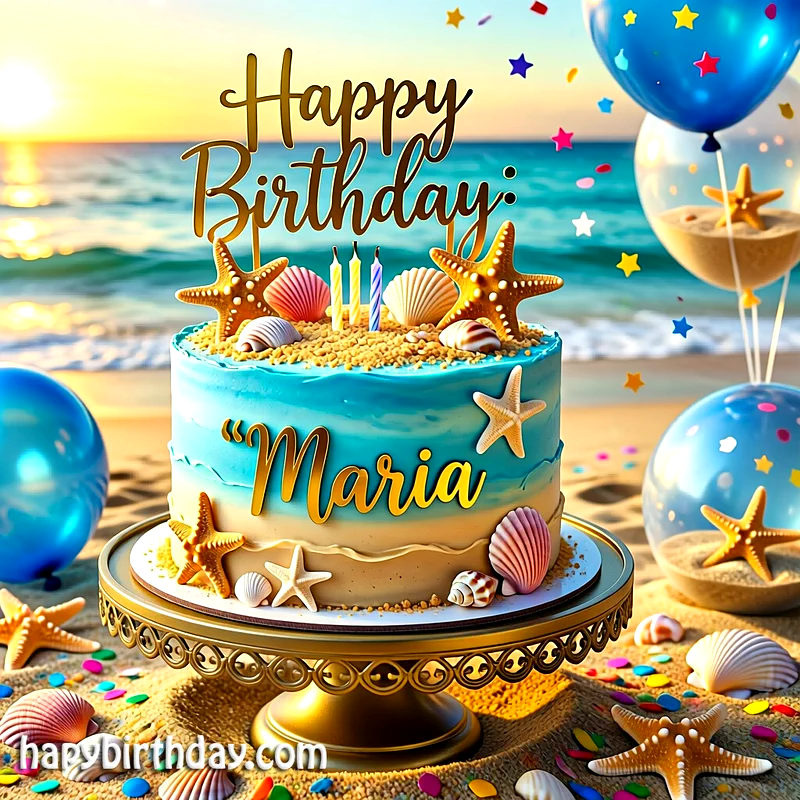 Download maria Birthday Cake Image HD - Free maria Cake Photo