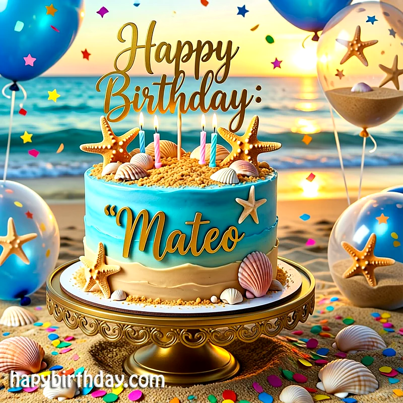 Download mateo Birthday Cake Image HD - Free mateo Cake Photo
