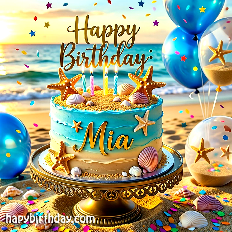 Download mia Birthday Cake Image HD - Free mia Cake Photo