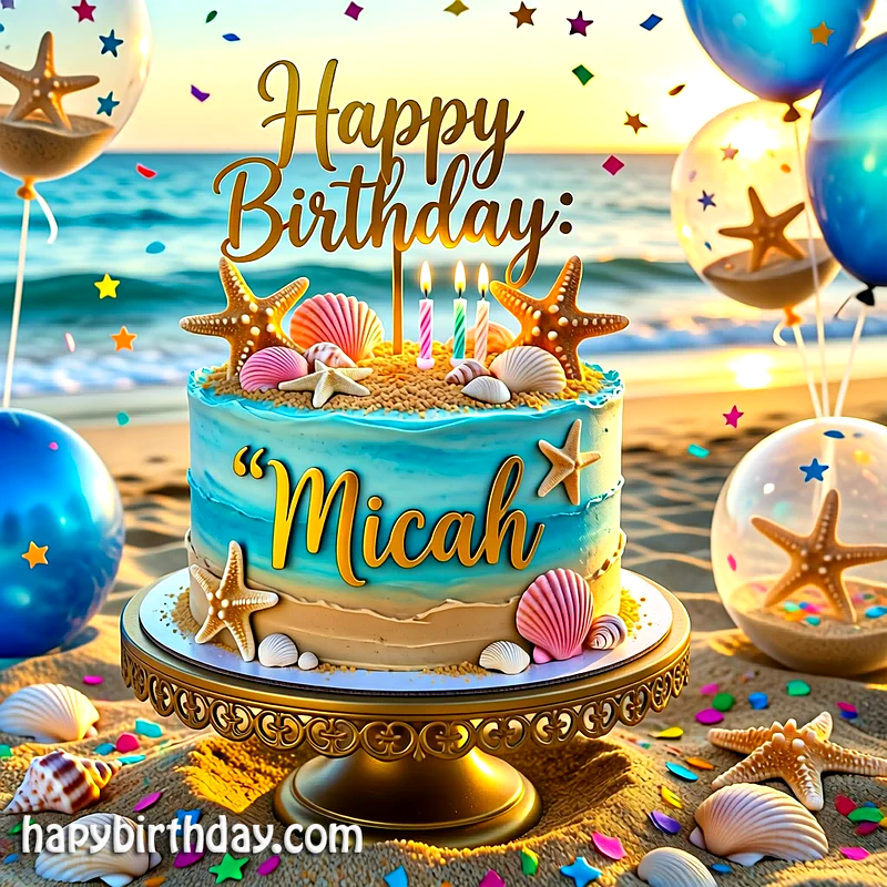 Download micah Birthday Cake Image HD - Free micah Cake Photo