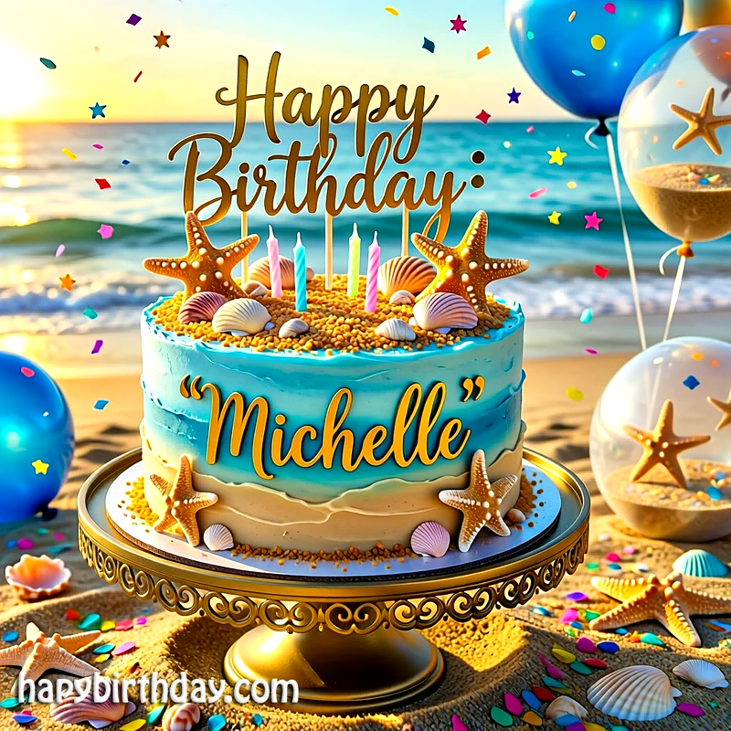 Download michelle Birthday Cake Image HD - Free michelle Cake Photo