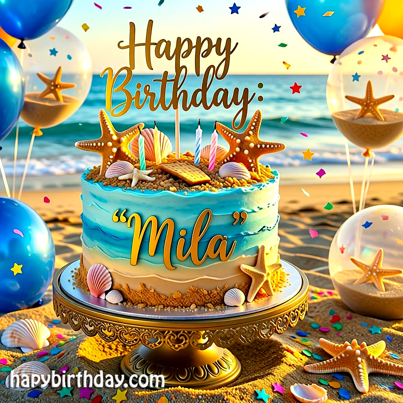 Download mila Birthday Cake Image HD - Free mila Cake Photo