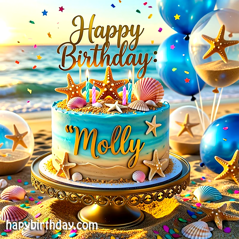 Download molly Birthday Cake Image HD - Free molly Cake Photo