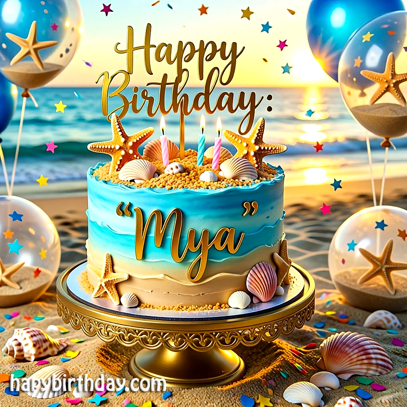 Download mya Birthday Cake Image HD - Free mya Cake Photo