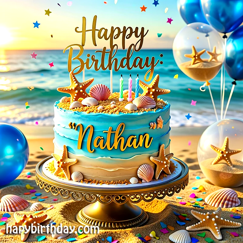 Download nathan Birthday Cake Image HD - Free nathan Cake Photo