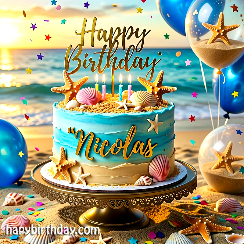 Download nicolas Birthday Cake Image HD - Free nicolas Cake Photo