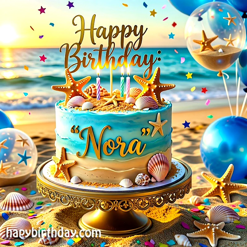 Download nora Birthday Cake Image HD - Free nora Cake Photo