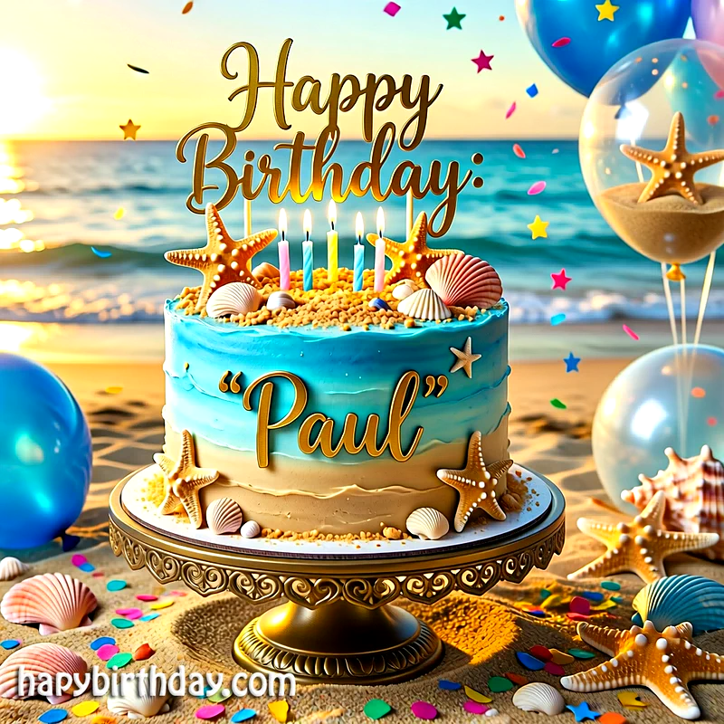 Download paul Birthday Cake Image HD - Free paul Cake Photo