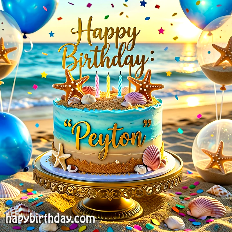 Download peyton Birthday Cake Image HD - Free peyton Cake Photo