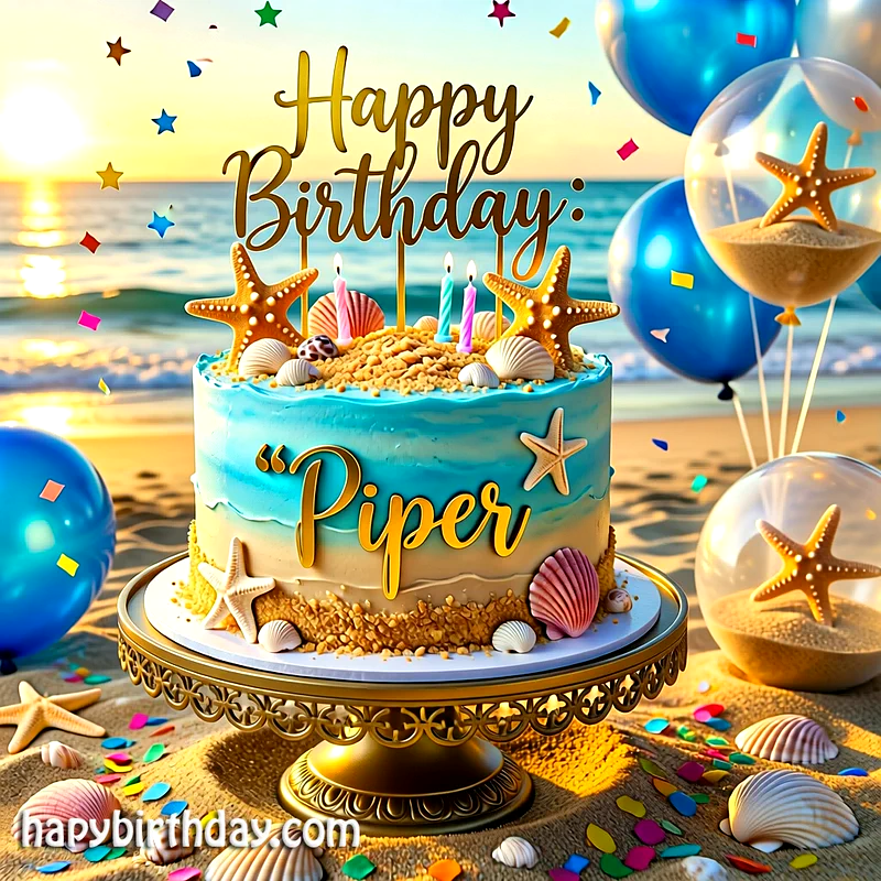 Download piper Birthday Cake Image HD - Free piper Cake Photo