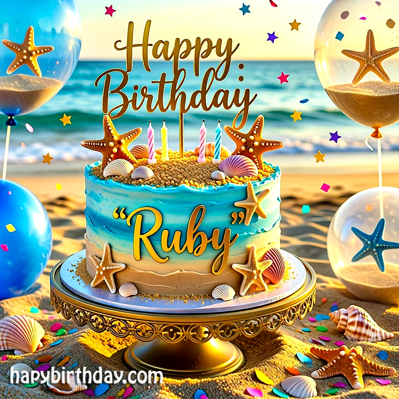 Download ruby Birthday Cake Image HD - Free ruby Cake Photo
