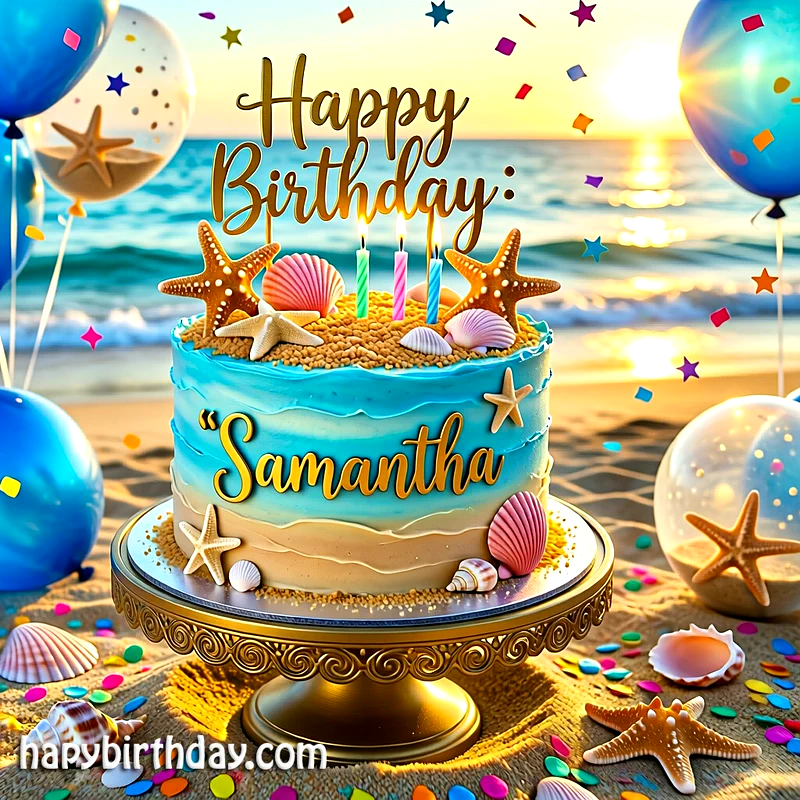Download samantha Birthday Cake Image HD - Free samantha Cake Photo