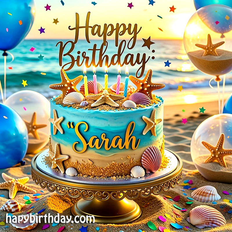 Download sarah Birthday Cake Image HD - Free sarah Cake Photo
