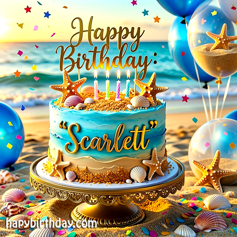 Download scarlett Birthday Cake Image HD - Free scarlett Cake Photo