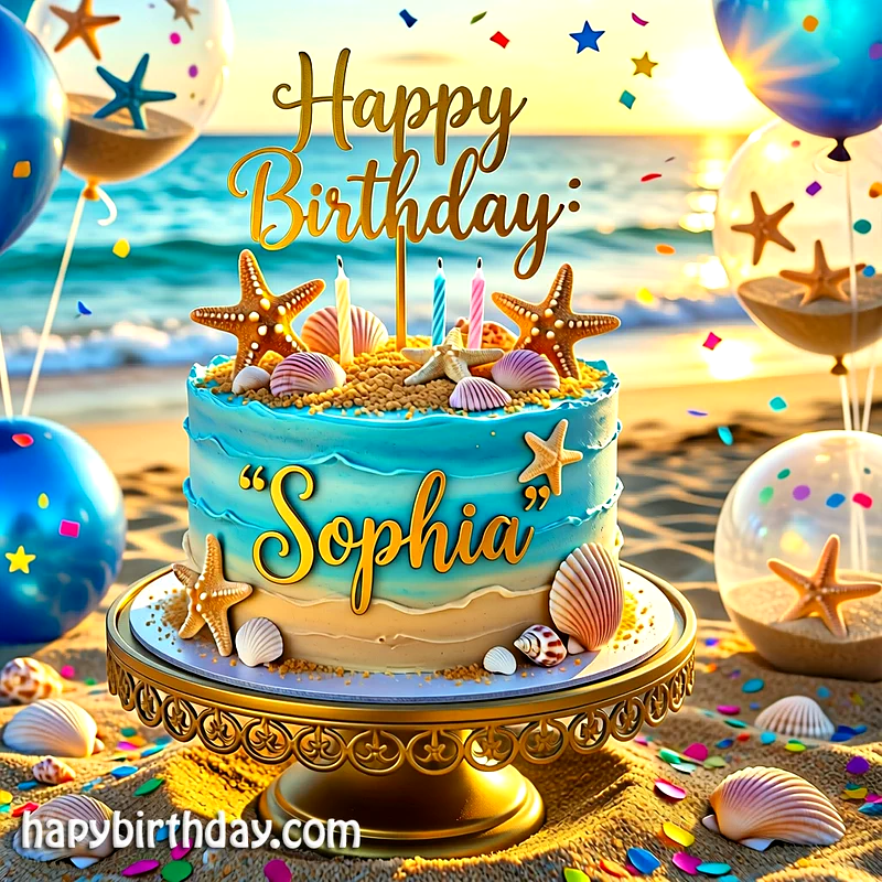 Download sophia Birthday Cake Image HD - Free sophia Cake Photo