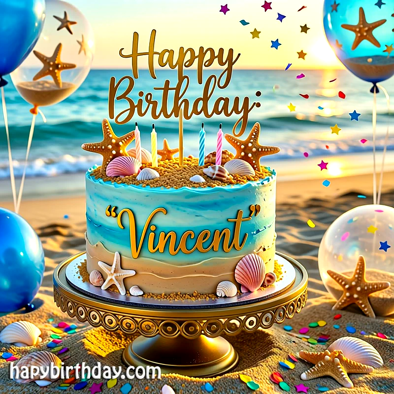 Download vincent Birthday Cake Image HD - Free vincent Cake Photo