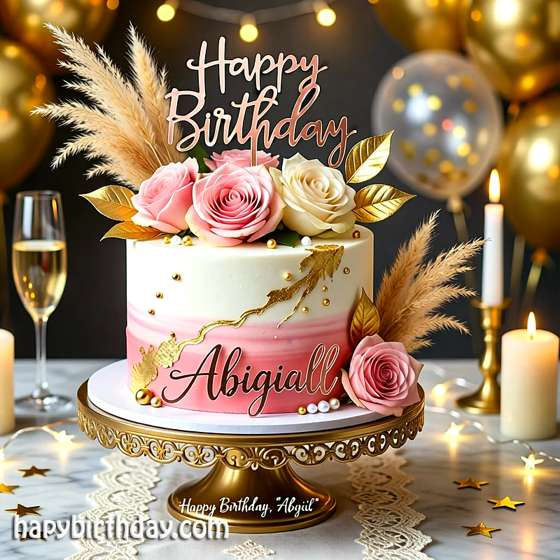 Best abigail Birthday Cake Images - Download abigail Cake with Name
