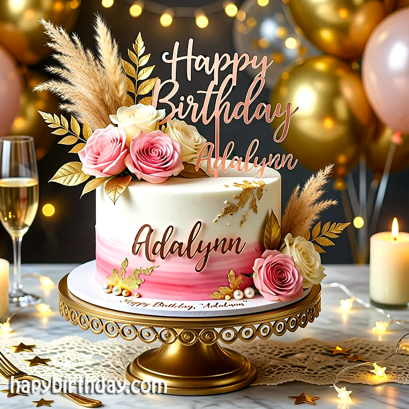 Best adalynn Birthday Cake Images - Download adalynn Cake with Name