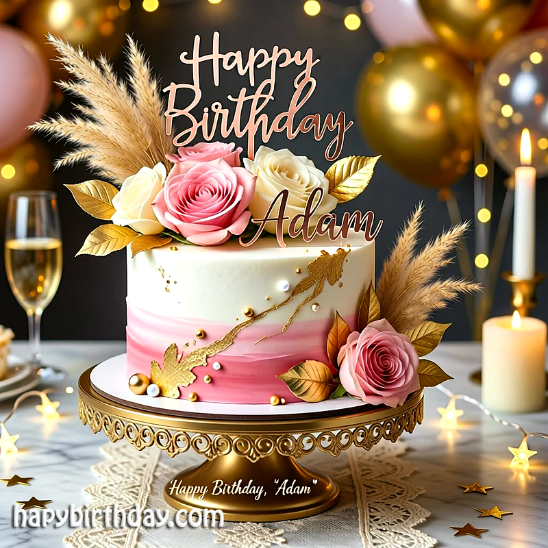Best adam Birthday Cake Images - Download adam Cake with Name