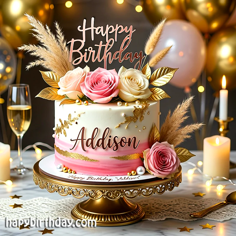 Best addison Birthday Cake Images - Download addison Cake with Name