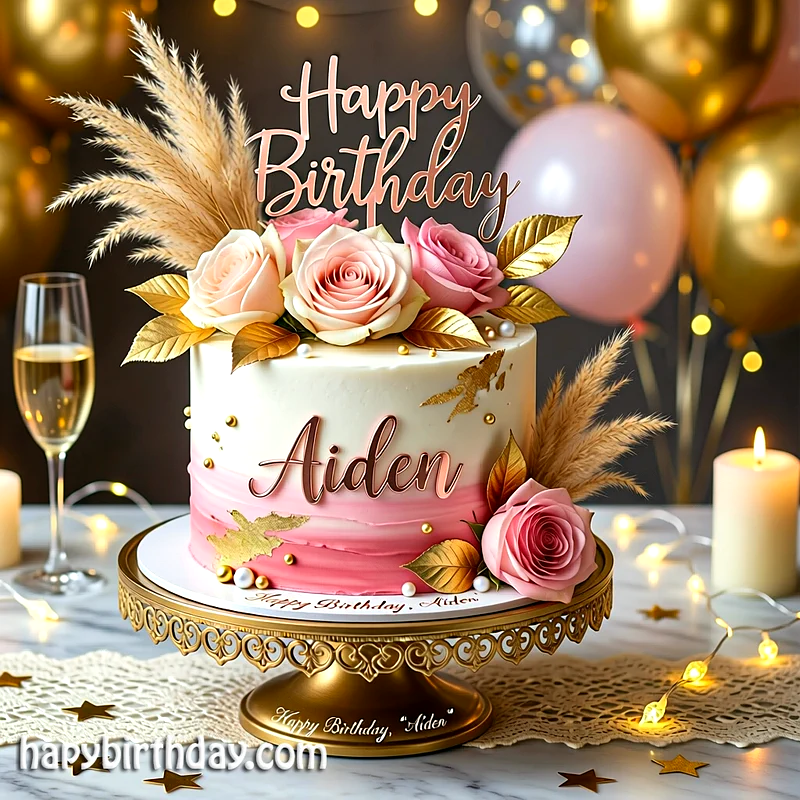 Best aiden Birthday Cake Images - Download aiden Cake with Name