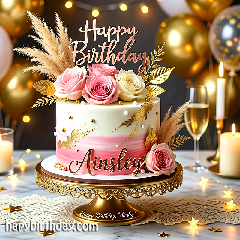 Best ainsley Birthday Cake Images - Download ainsley Cake with Name
