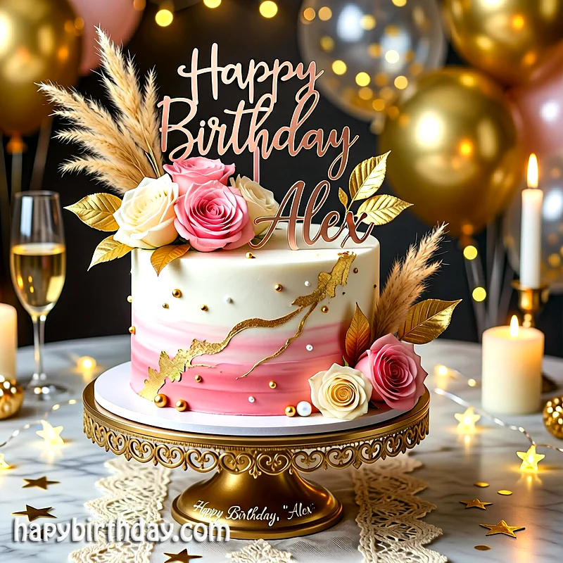 Best alex Birthday Cake Images - Download alex Cake with Name