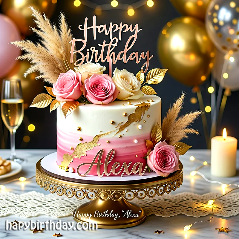 Best alexa Birthday Cake Images - Download alexa Cake with Name