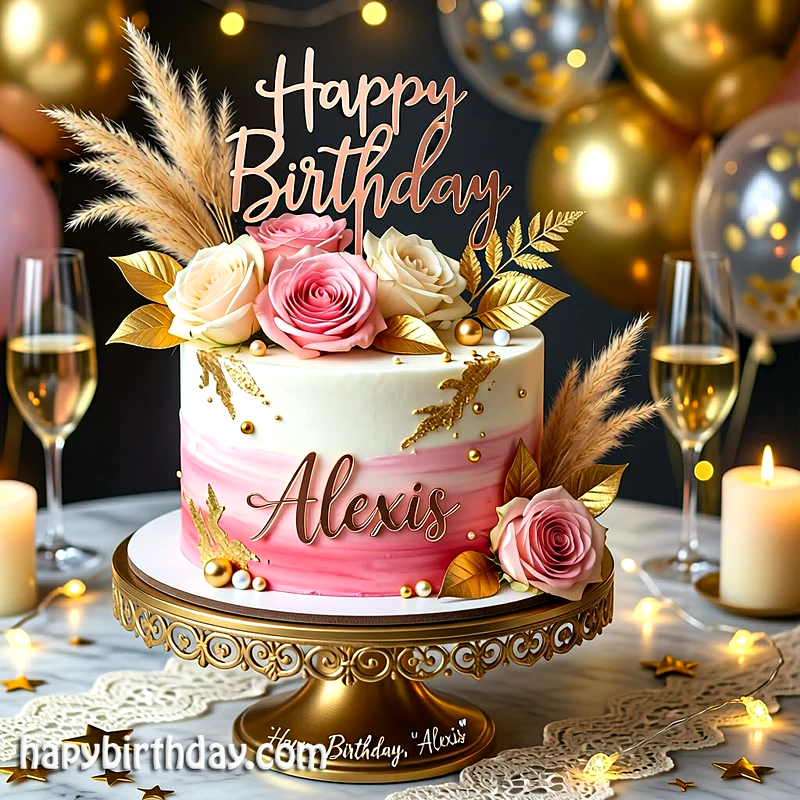 Best alexis Birthday Cake Images - Download alexis Cake with Name
