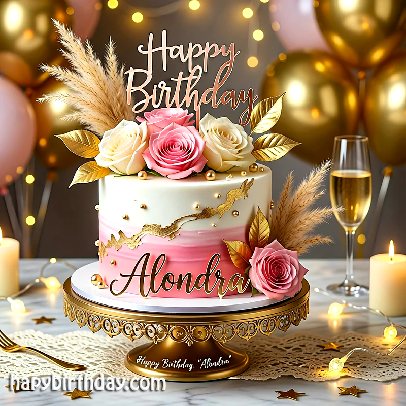 Best alondra Birthday Cake Images - Download alondra Cake with Name