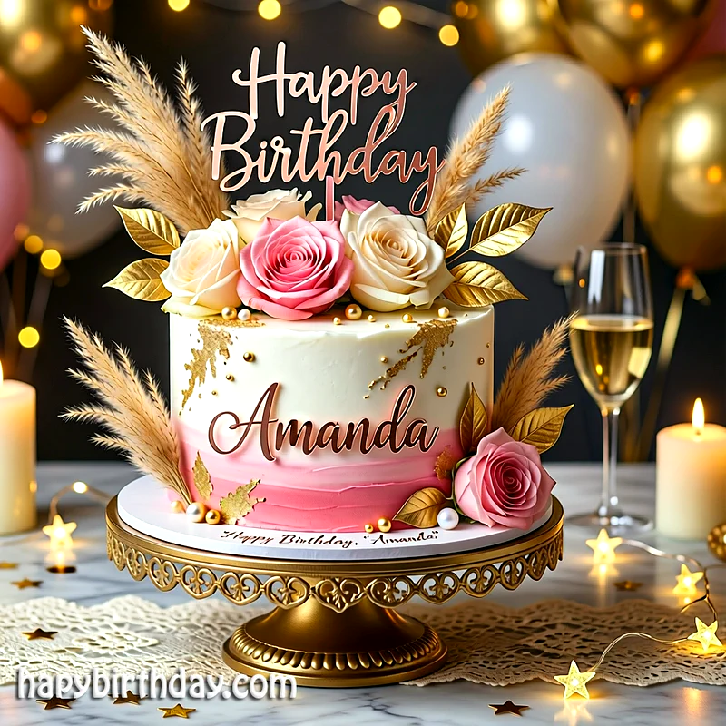 Best amanda Birthday Cake Images - Download amanda Cake with Name