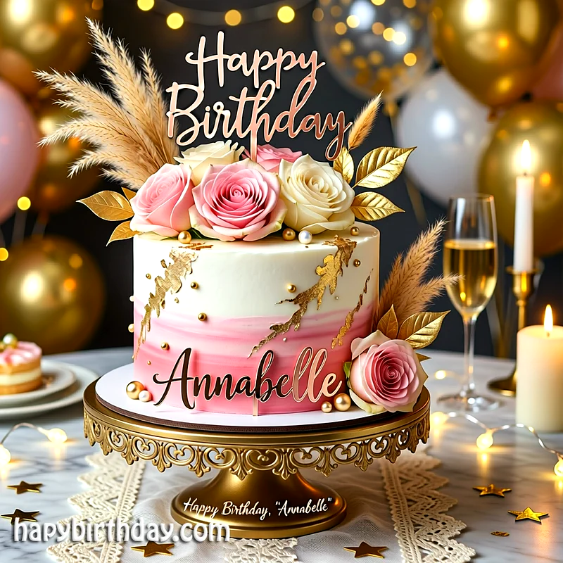 Best annabelle Birthday Cake Images - Download annabelle Cake with Name