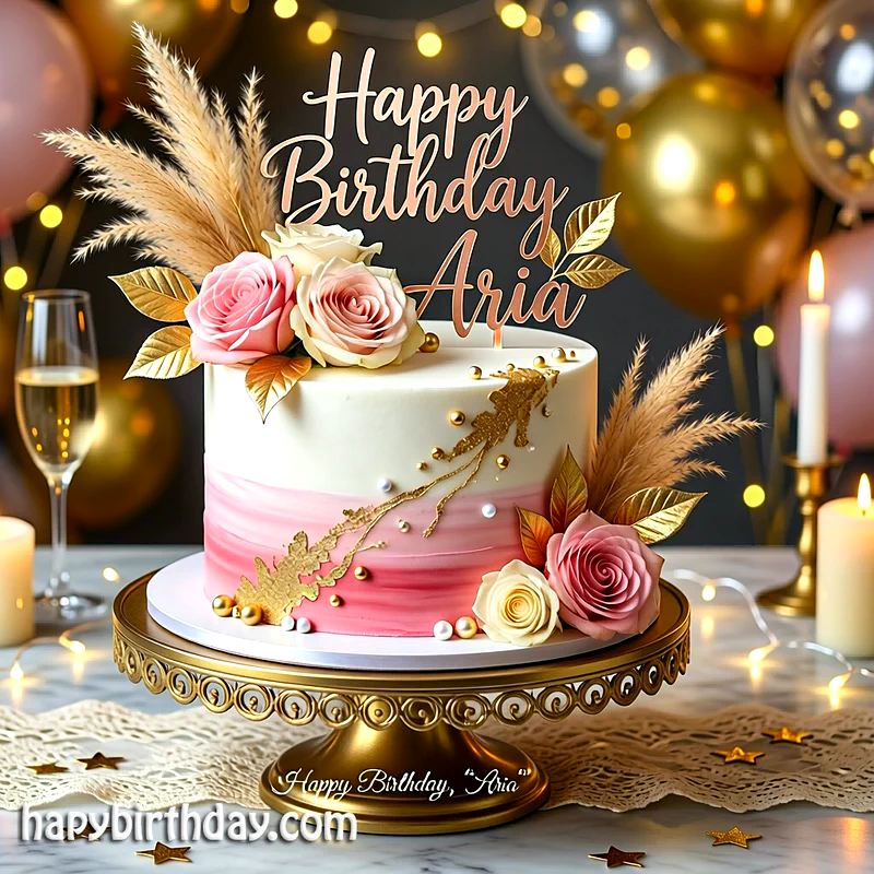 Best aria Birthday Cake Images - Download aria Cake with Name