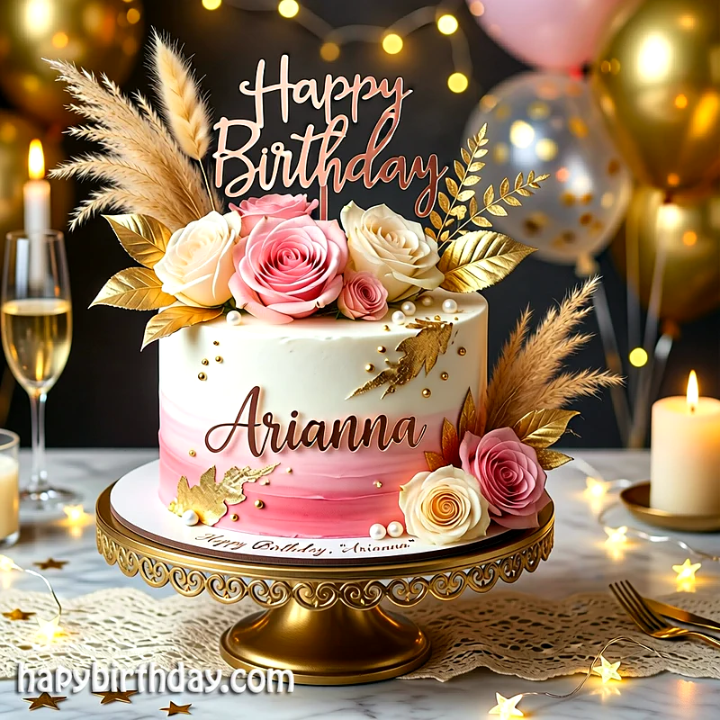 Best arianna Birthday Cake Images - Download arianna Cake with Name