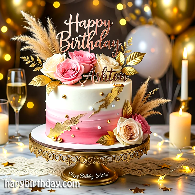 Best ashton Birthday Cake Images - Download ashton Cake with Name