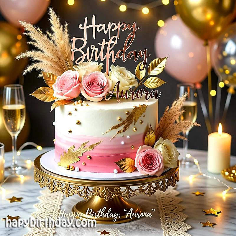 Best aurora Birthday Cake Images - Download aurora Cake with Name