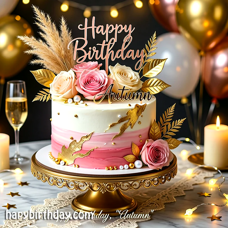 Best autumn Birthday Cake Images - Download autumn Cake with Name