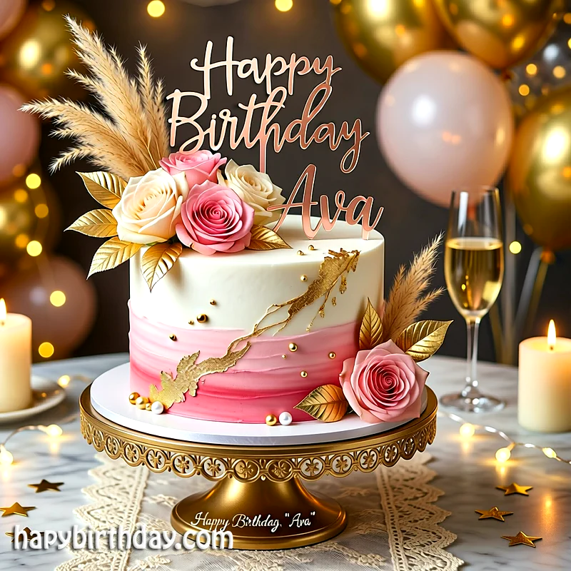 Best ava Birthday Cake Images - Download ava Cake with Name
