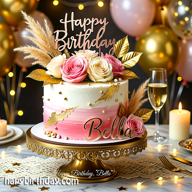 Best bella Birthday Cake Images - Download bella Cake with Name