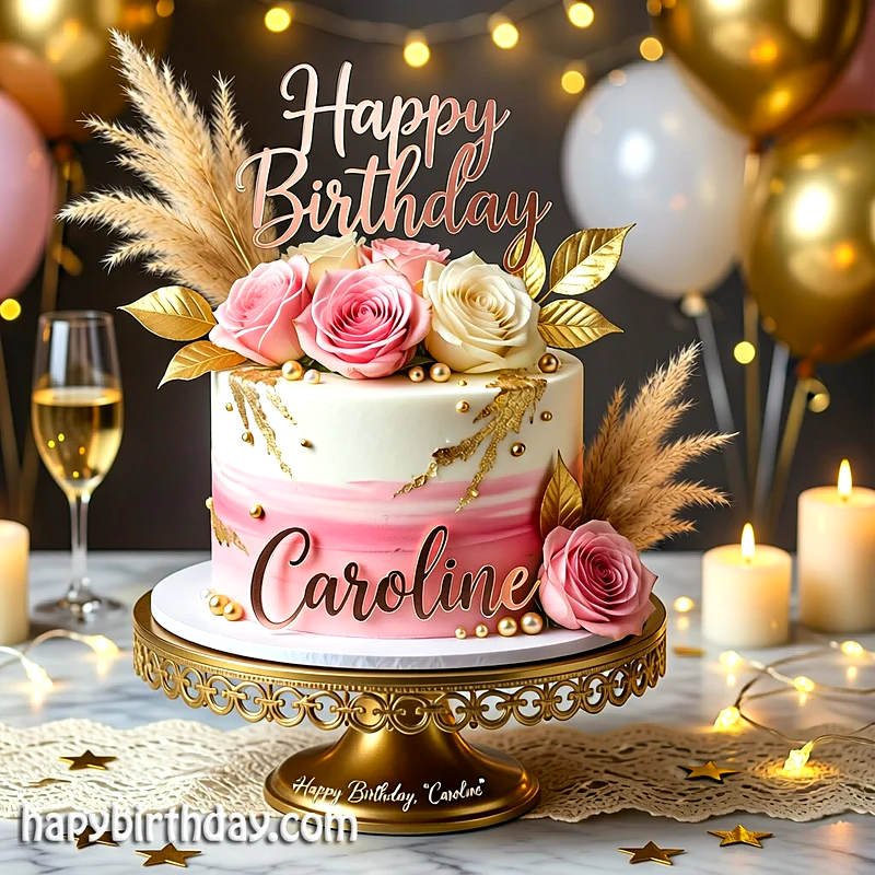 Best caroline Birthday Cake Images - Download caroline Cake with Name