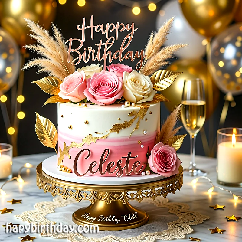 Best celeste Birthday Cake Images - Download celeste Cake with Name