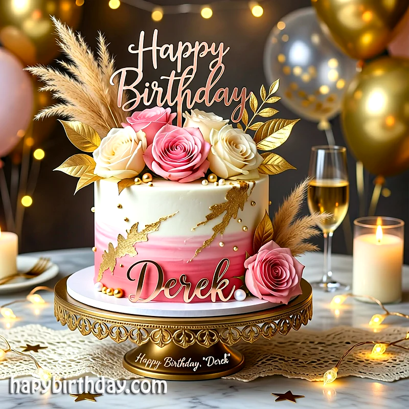 Best derek Birthday Cake Images - Download derek Cake with Name