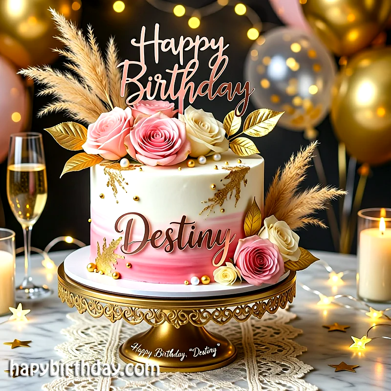 Best destiny Birthday Cake Images - Download destiny Cake with Name
