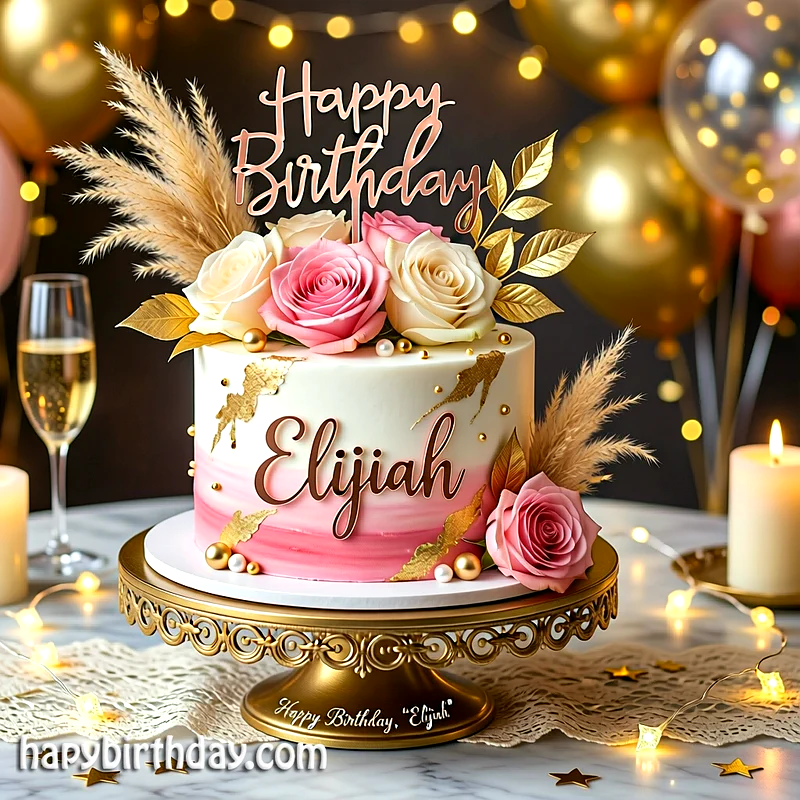 Best elijah Birthday Cake Images - Download elijah Cake with Name